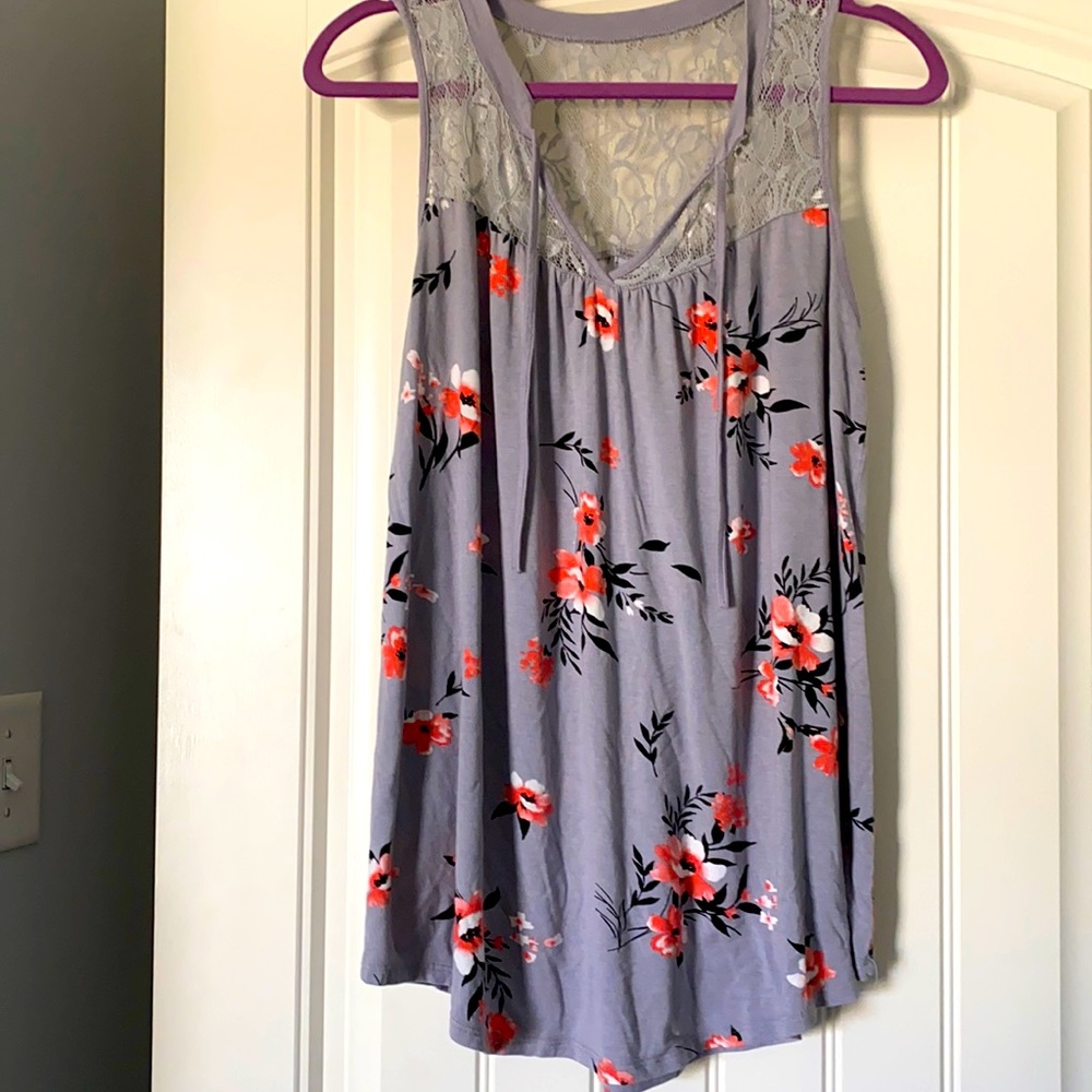 Torrid 00 gray tank top